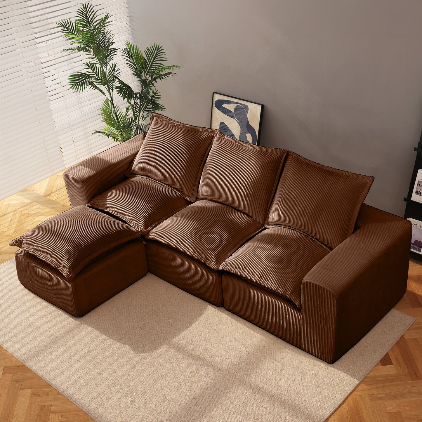 Modern Upholstered Sofa (L)