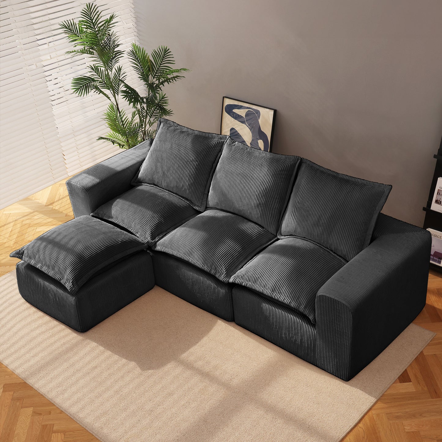 Modern Upholstered Sofa (L)