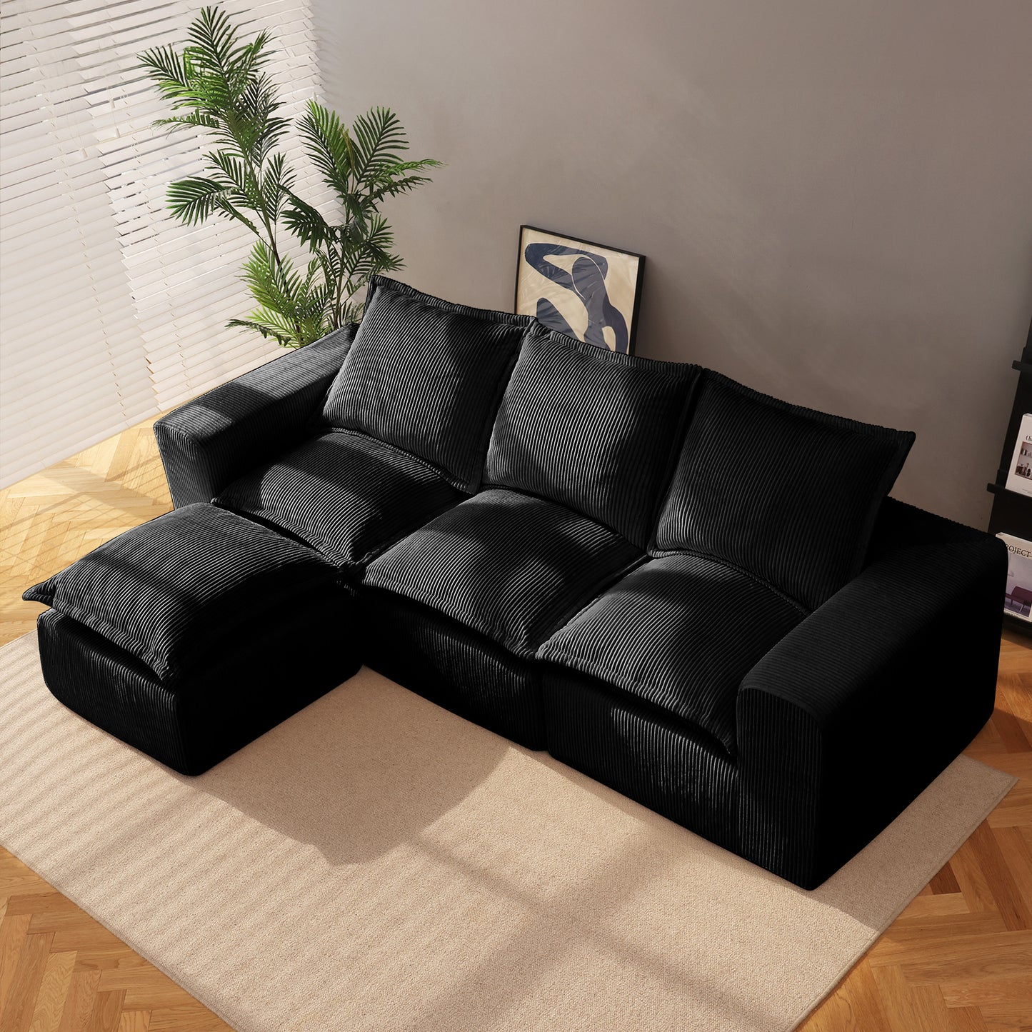 Modern Upholstered Sofa (L)