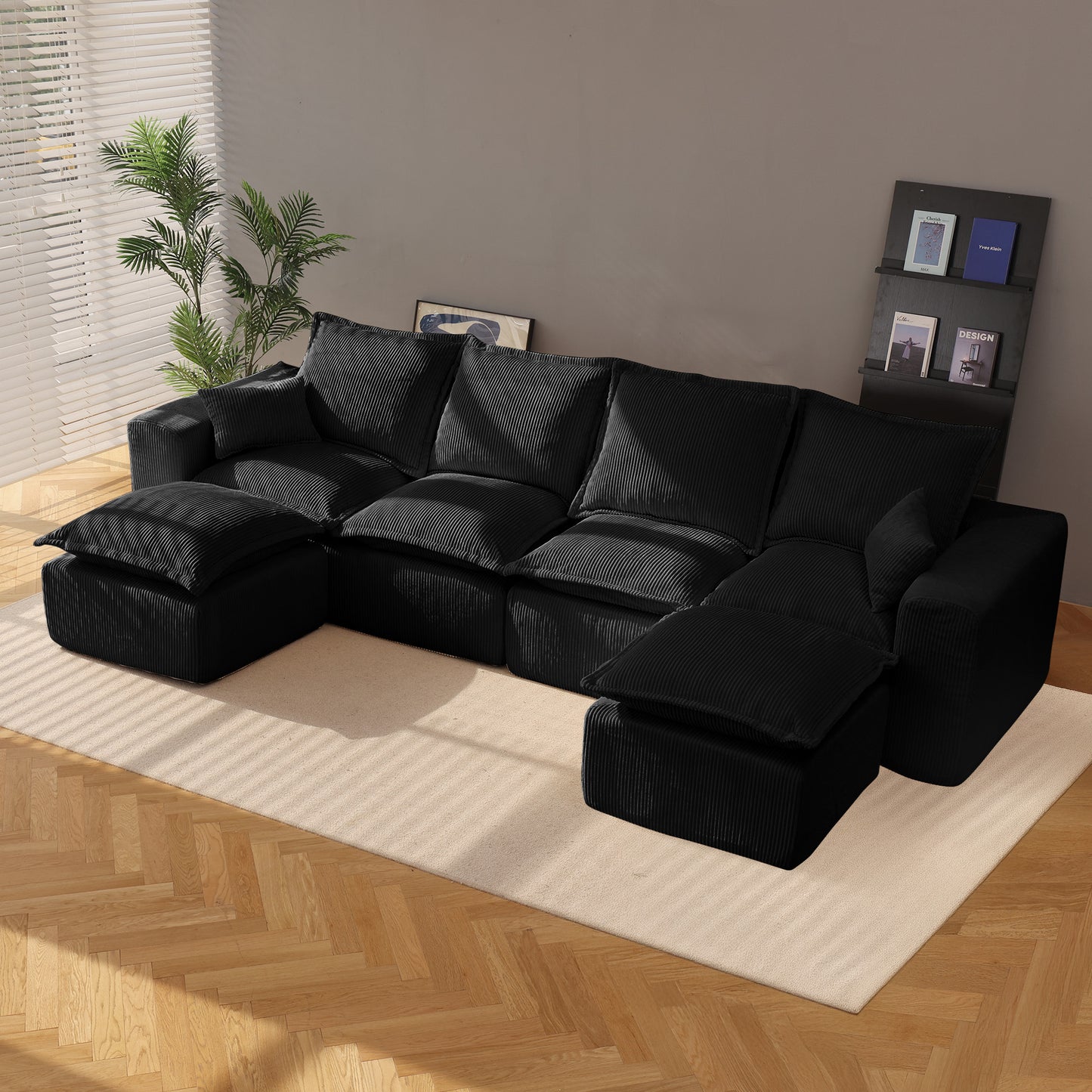 Modern Upholstered Sofa (U)