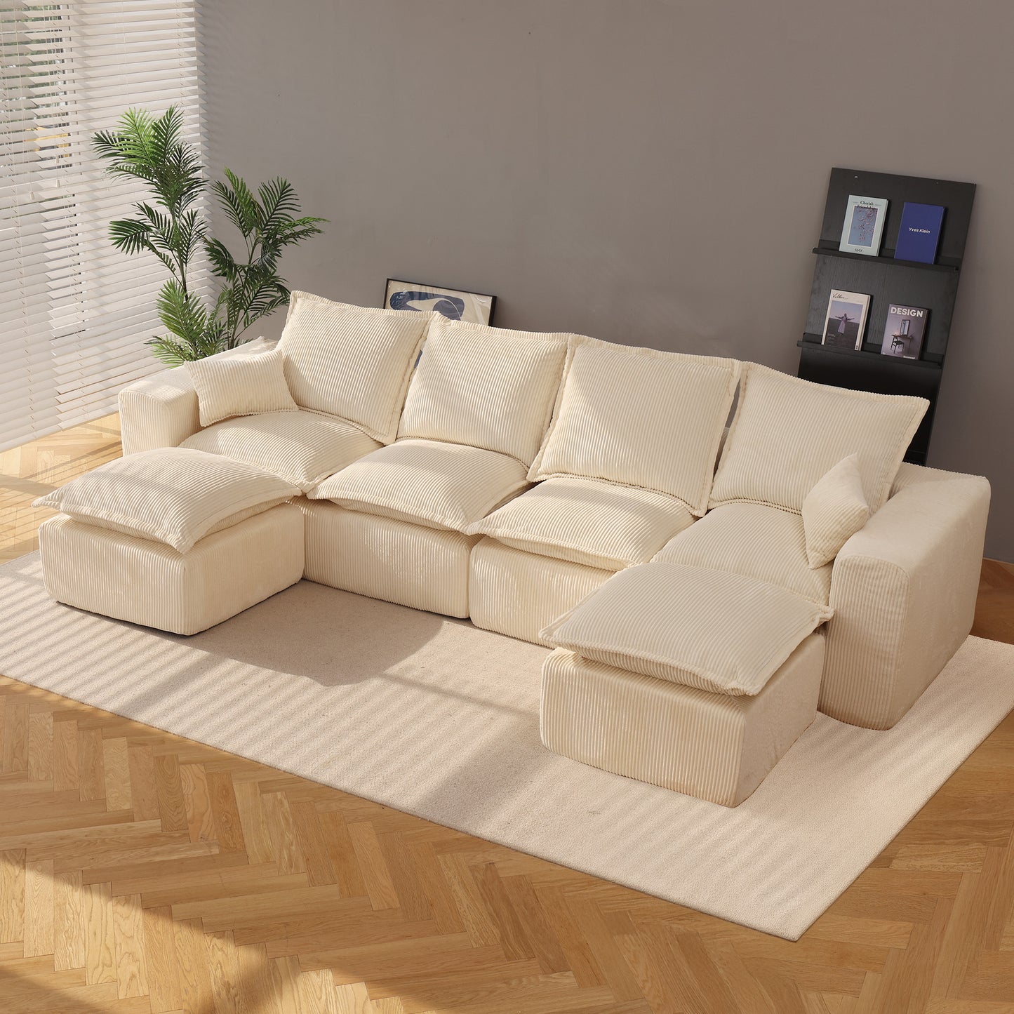 Modern Upholstered Sofa (U)