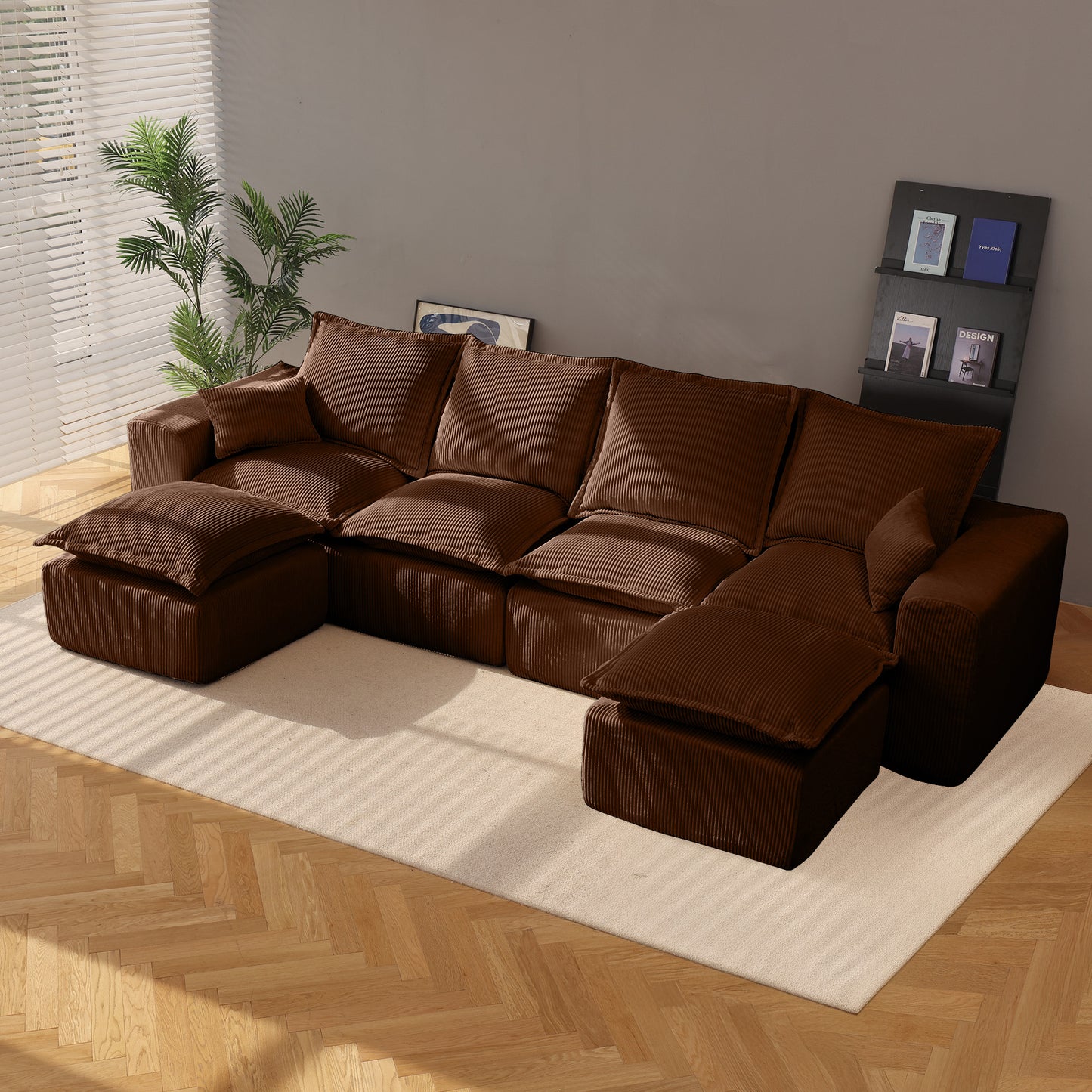 Modern Upholstered Sofa (U)