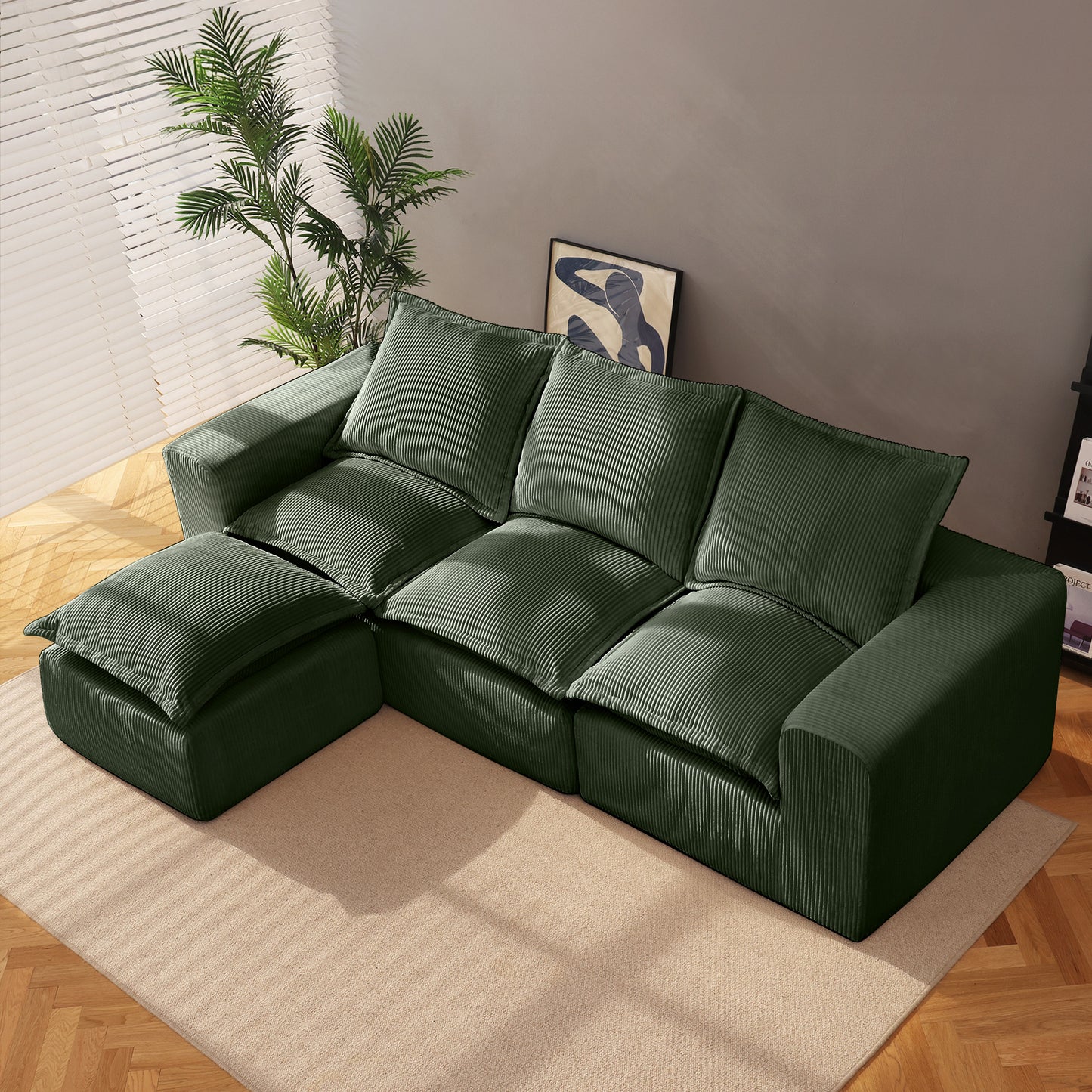Modern Upholstered Sofa (L)