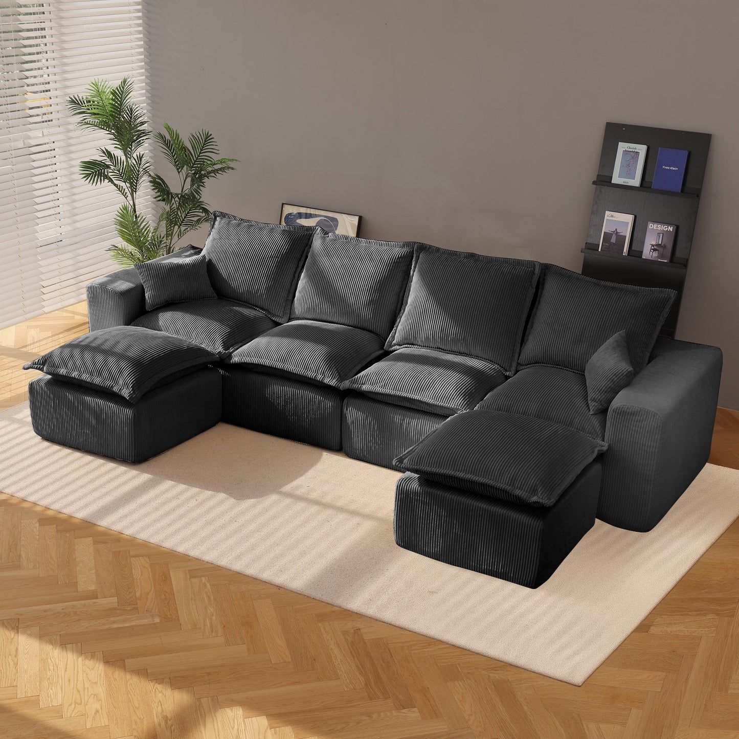 Modern Upholstered Sofa (U)