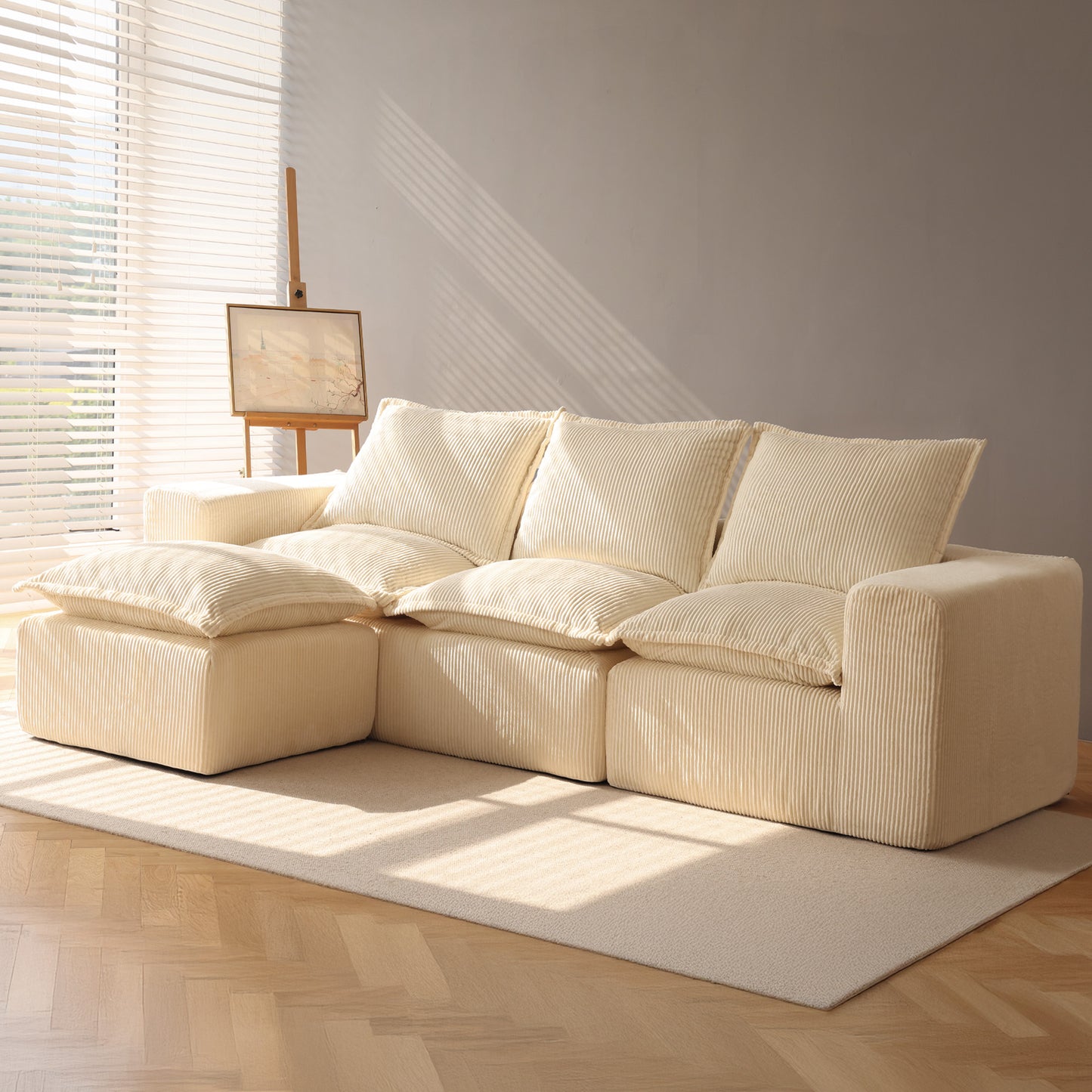 Modern Upholstered Sofa (L)