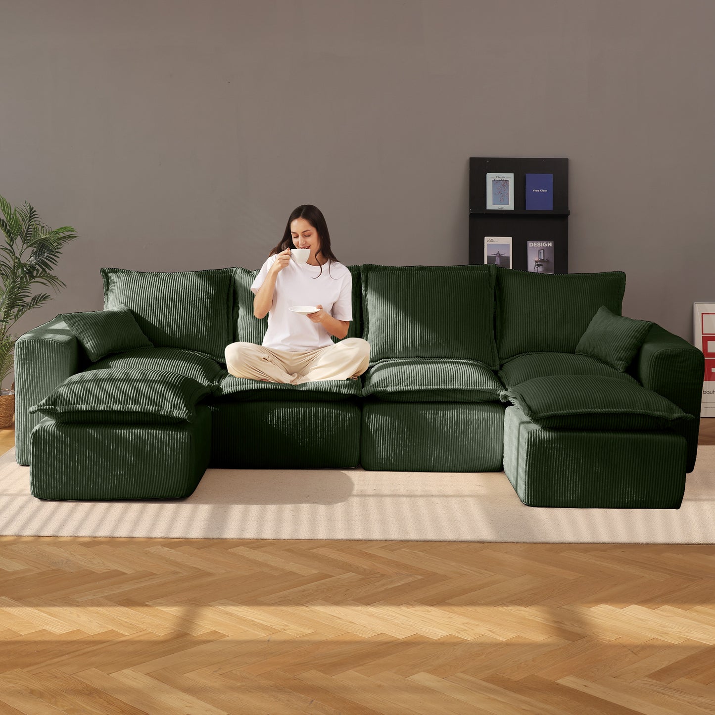 Modern Upholstered Sofa (U)